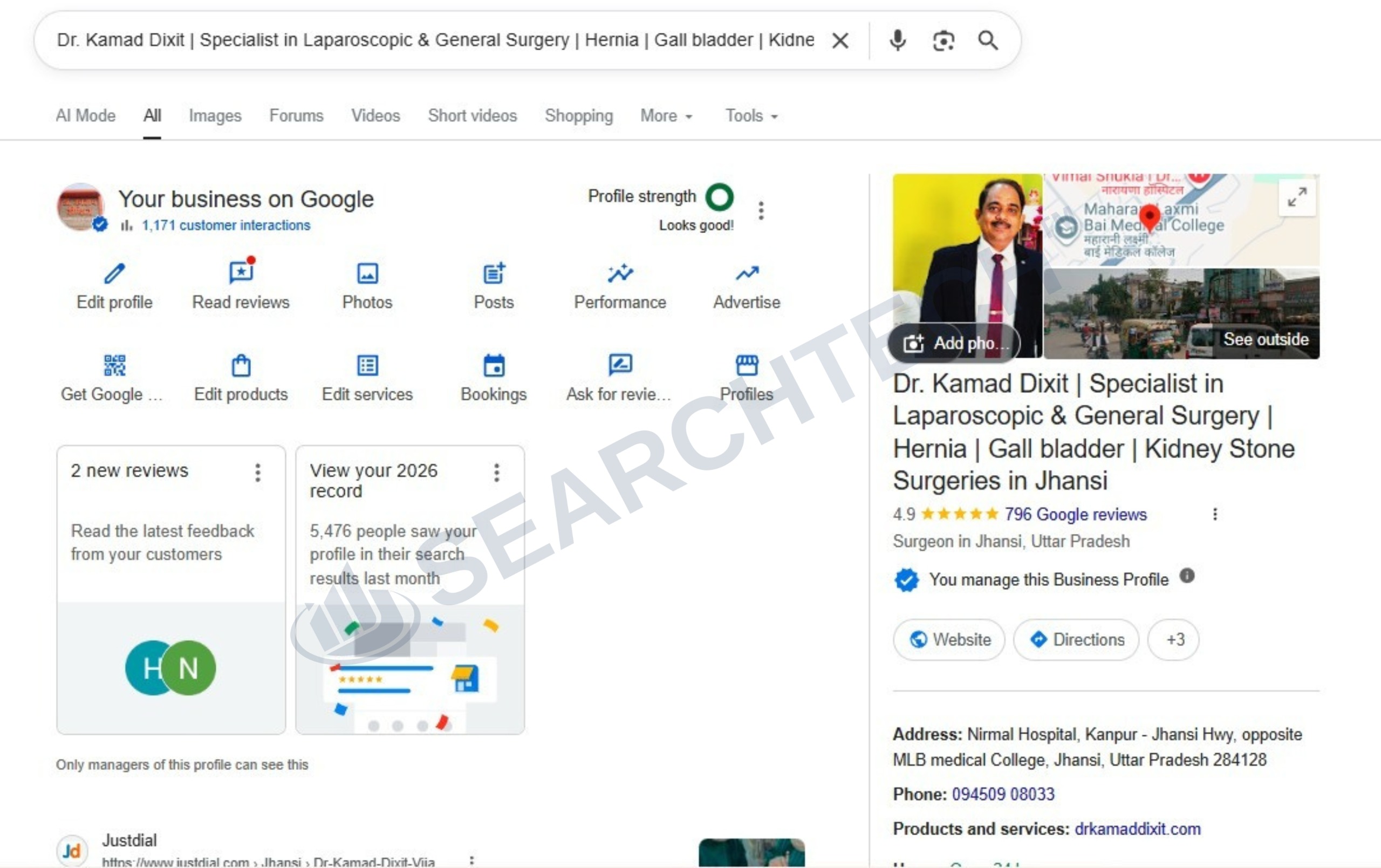 Google Business Profile setup preview